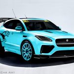 Digital Car Render Illustration Jaguar epace