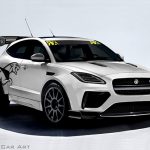 Digital Car Render Illustration Jaguar epace