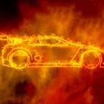 Digital illustration Flame Car