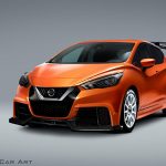 Digital Car Render Illustration Nissan Micra