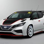 Digital Car Render Illustration Nissan Leaf